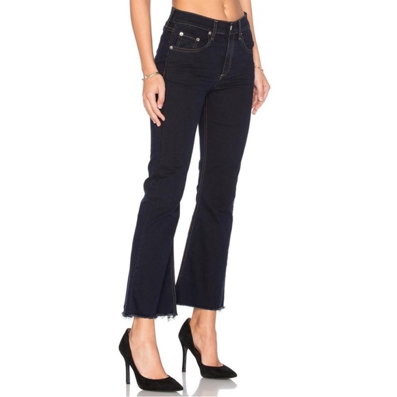 Rag & Bone 10 Inch Crop Flare Jeans - Picture 2 of 13